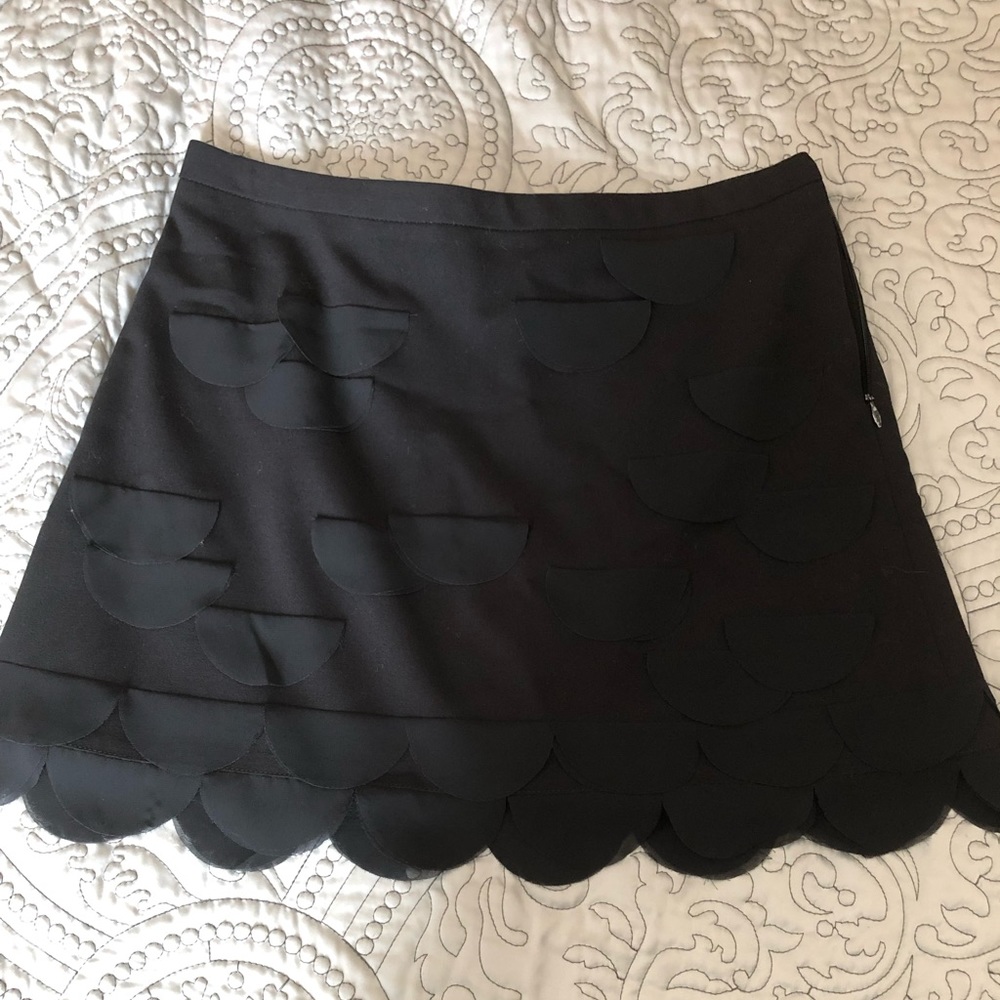 The Limited Stretch Black Skirt With Ruffles